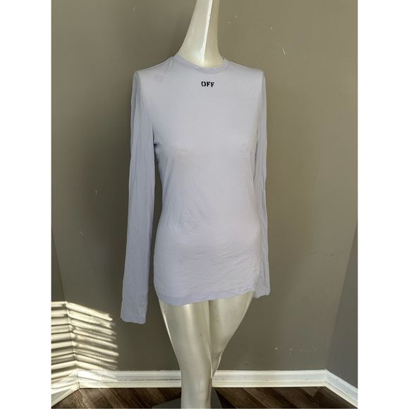 OFF-WHITE  Long-Sleeve Basic T-Shirt - Lilac - Picture 8 of 10